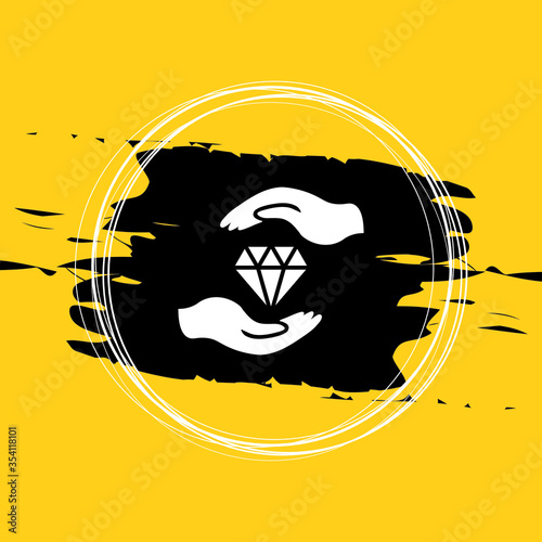 Protect Diamond Icon Vector Illustration Eps10