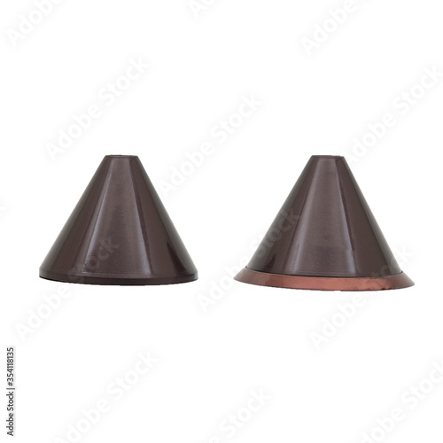 Ceiling fan in different color, size, shape and design in white background