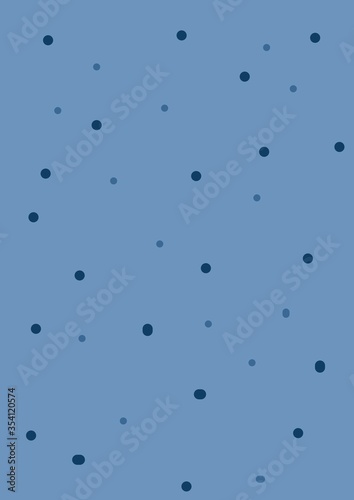 Blue polkadot pattern