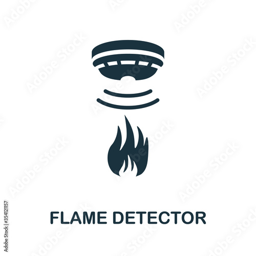 Flame Detector icon. Simple element from sensors icons collection. Creative Flame Detector icon ui, ux, apps, software and infographics