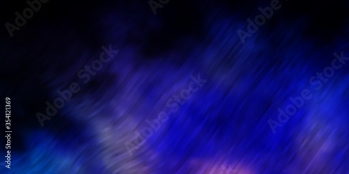 Dark Pink, Blue vector backdrop with bent lines. Abstract illustration with gradient bows. Best design for your ad, poster, banner.