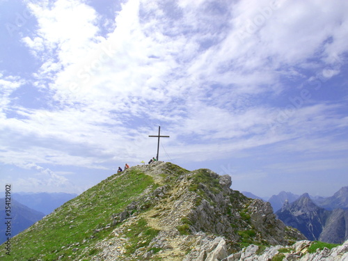 Gipfelkreuz, Brunnsteinspitze, MIttenald