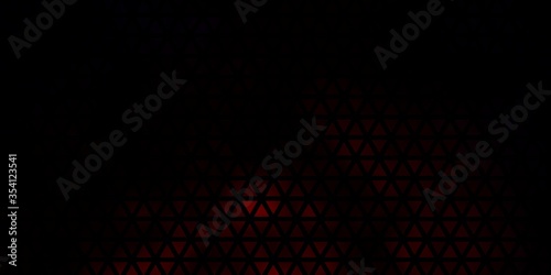 Dark Red, Yellow vector background with polygonal style.
