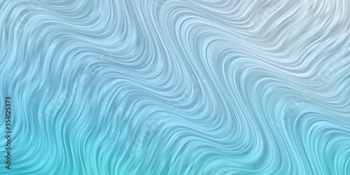 Light Blue, Green vector background with wry lines. Abstract gradient illustration with wry lines. Pattern for business booklets, leaflets