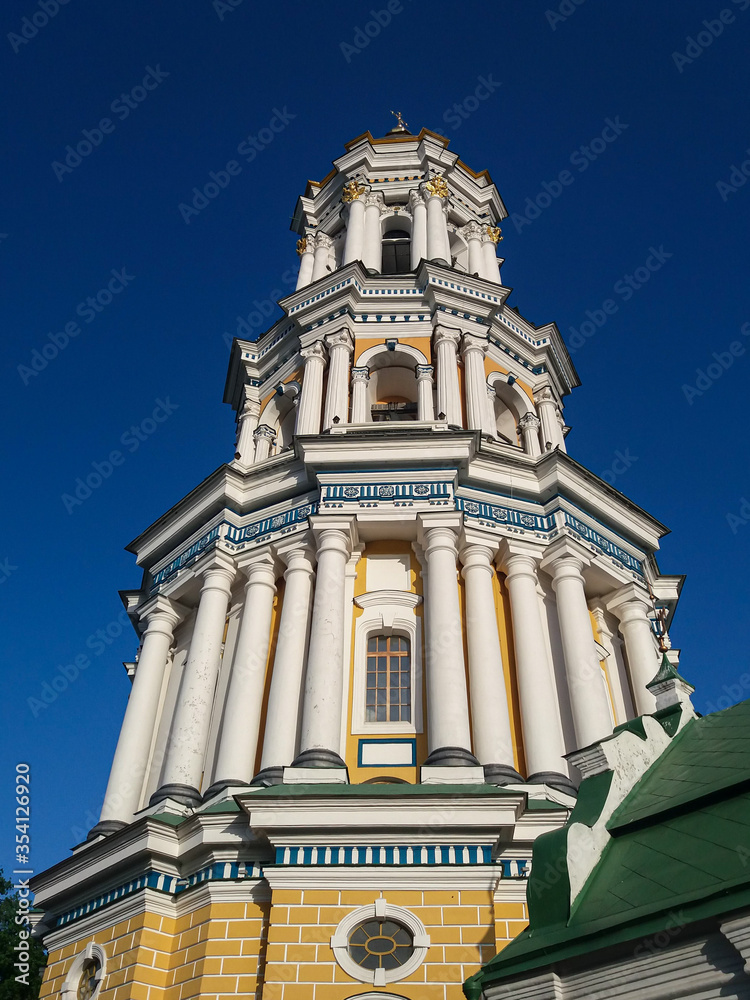 A Great Lavra Bell Tower in Kyiv