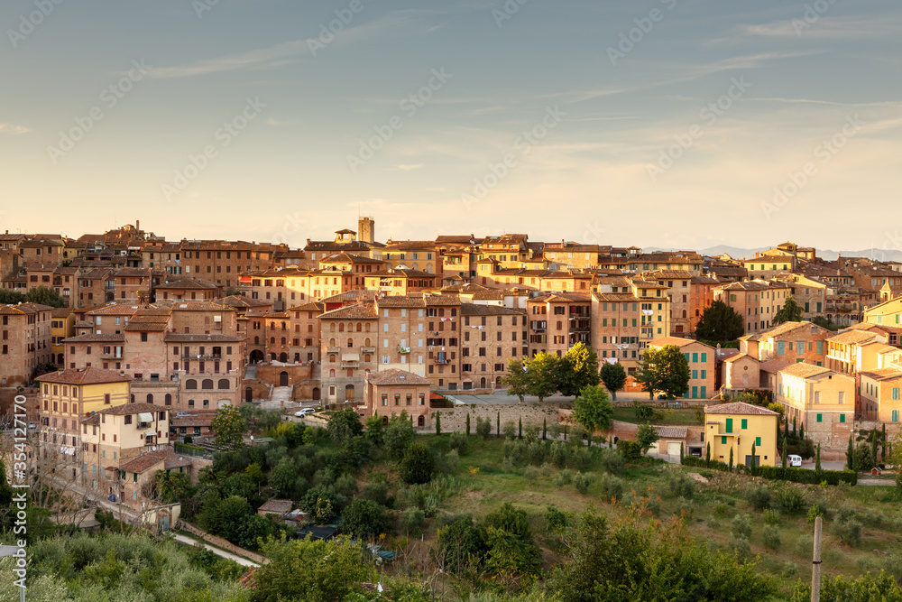 Cityscape of city Siena, Tuscany, Italy