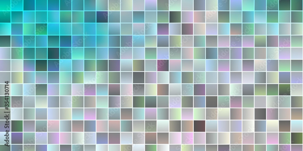 Fototapeta premium Light Pink, Blue vector pattern in square style.