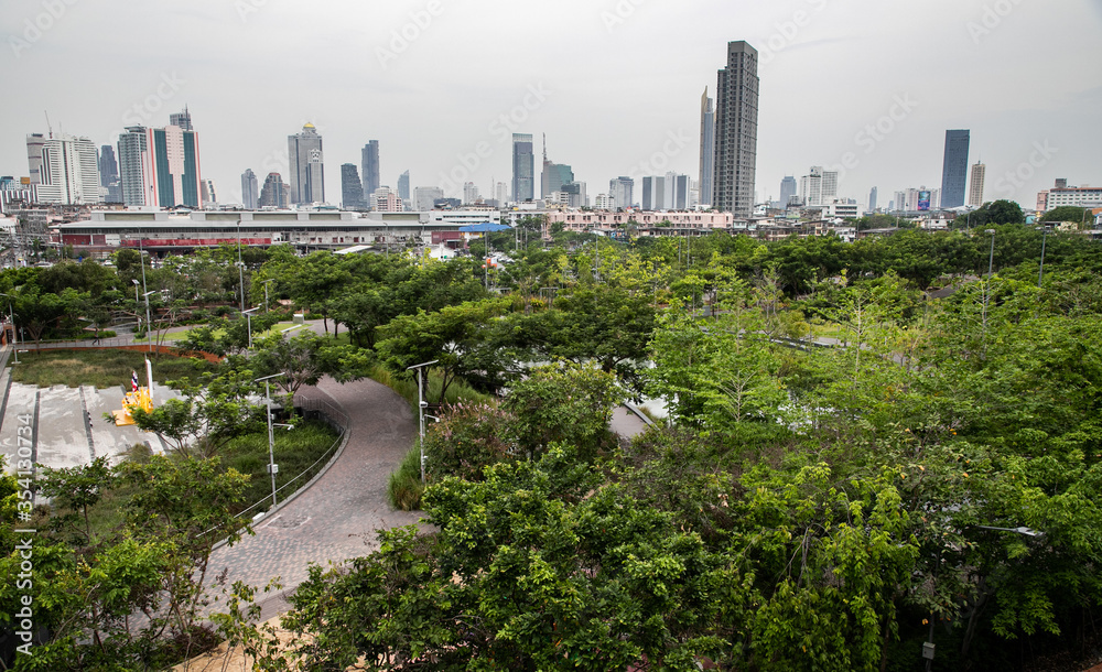 Fototapeta premium Chulalongkorn University Centenary Park, Bangkok, Thailand