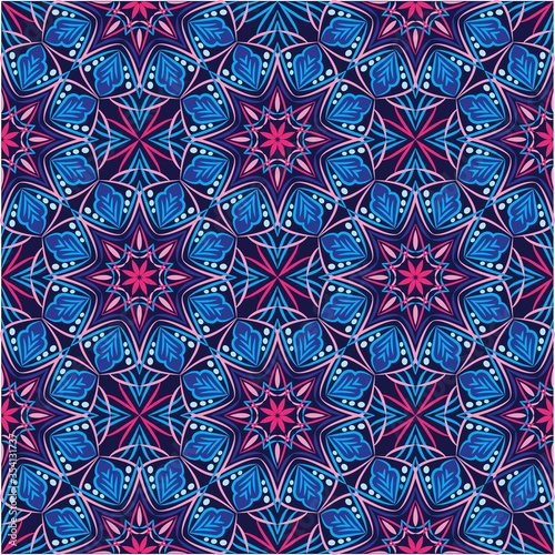 Abstract background ornament illustration. Vector textile print for bed linen, jacket, package design, fabric and fashion concepts. Seamless pattern with flowers