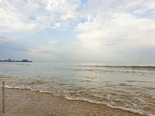 A warm summer morning on the coast of the Black sea. Anapa, Krasnodar region. © Александра Распопина