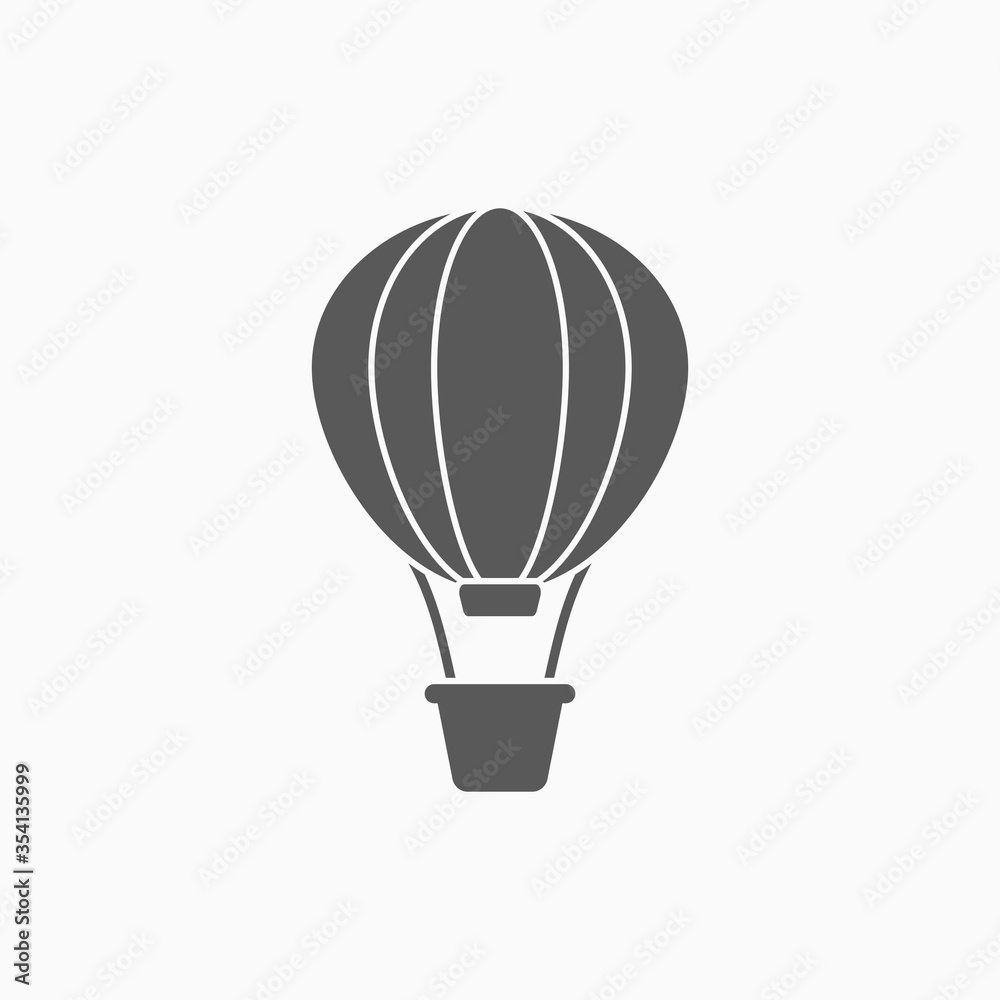 Obraz premium air balloon icon, balloon vector