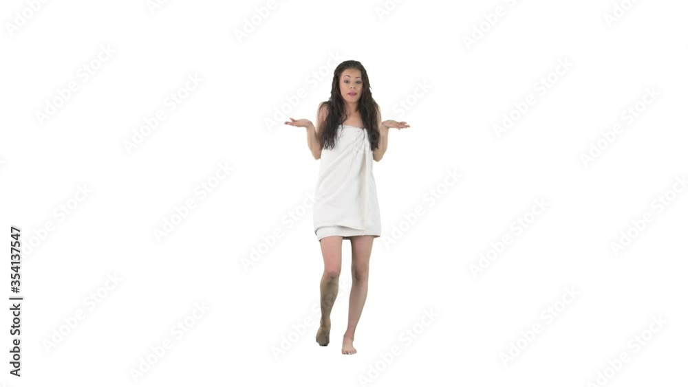 Young regretful woman looking at camera feeling sorry excusing and apologizing for accidental mistake isolated on solid white background. Young regretful woman looking at camera feeling sorry excusing and apologizing for accidental mistake isolated on solid white background.