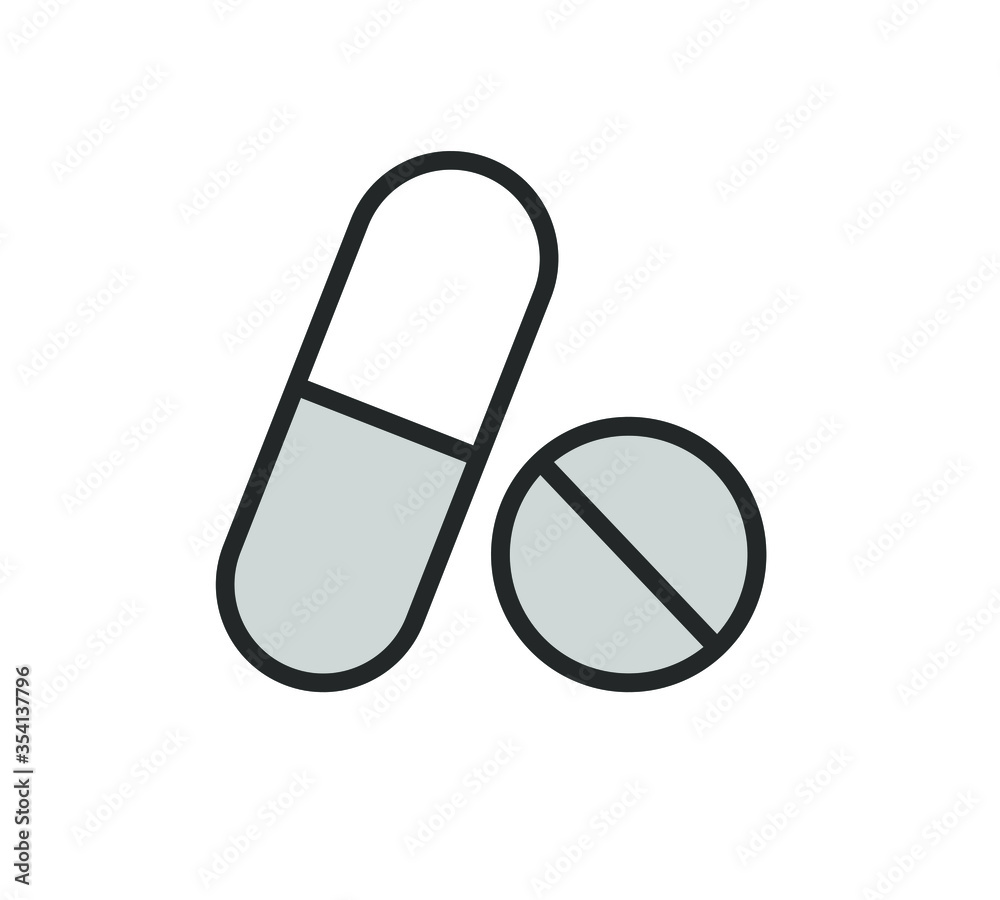 Tablet pills vector illustration. Tablet pills vector illustration.