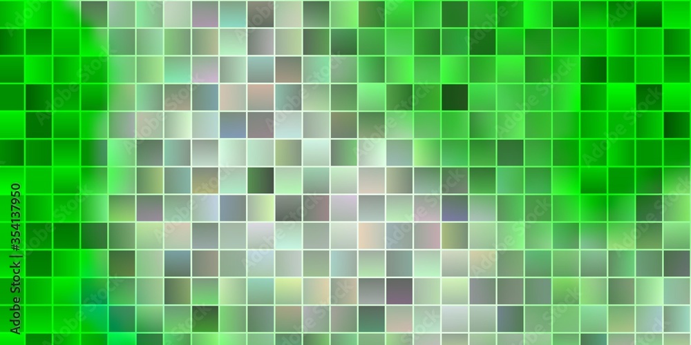 Light Green vector pattern in square style. Light Green vector pattern in square style.