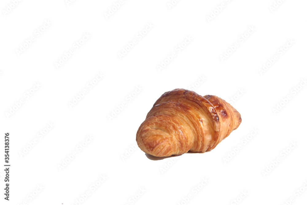 croissant isolated on white background horizontal image