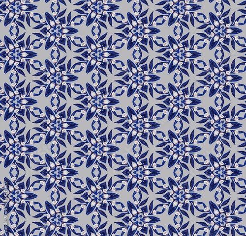 Abstract seamless pattern design composition. Wallpaper, background. Eps 10 © Kariotta_Art