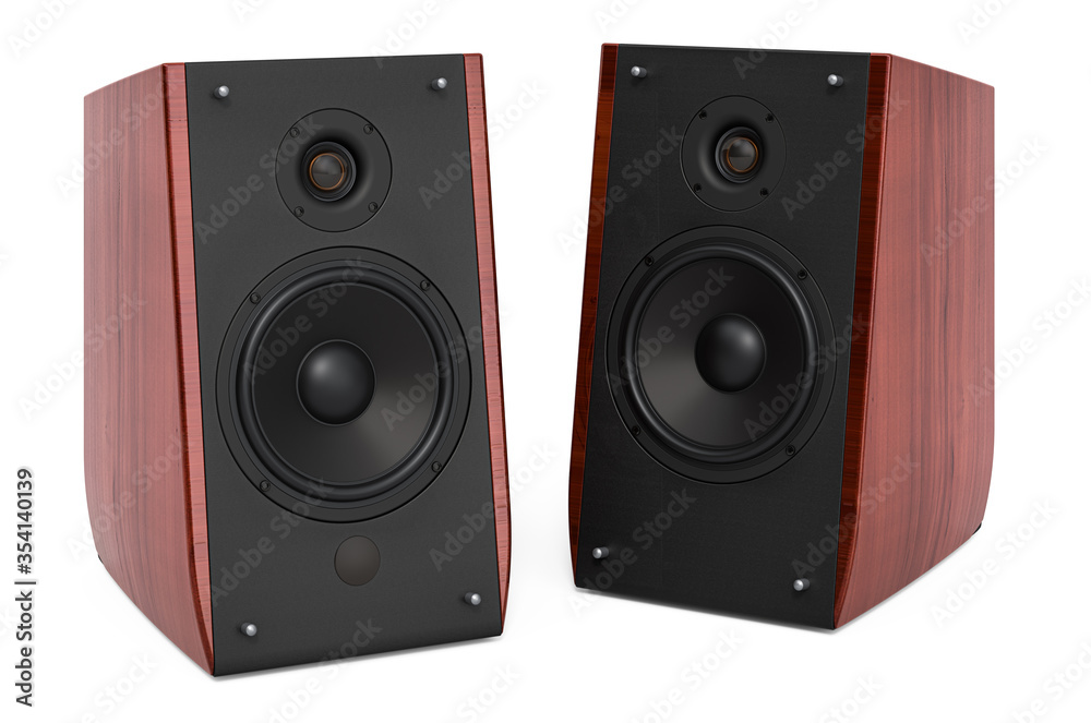 Musical Speakers, 3D rendering Musical Speakers, 3D rendering