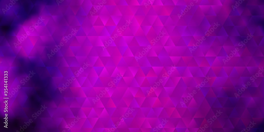 Dark Purple vector texture with triangular style.