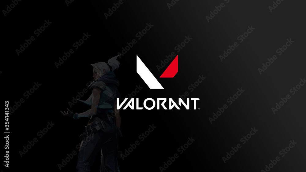 Valorant Wallpaper Stock Illustration