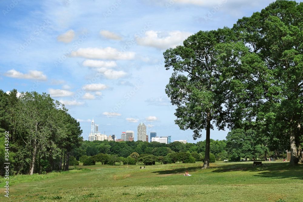 View of downtown Raleigh skyline