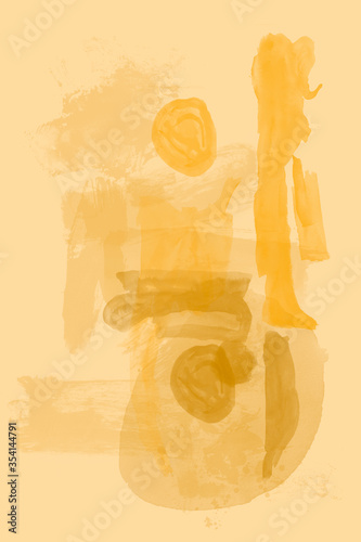 orange illustration of an abstract background