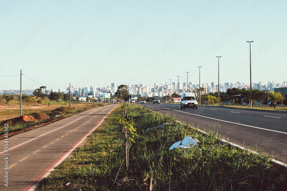 A beautiful view of the city of Águas Claras in Brasília, Brazil.