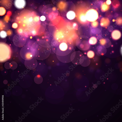 Colorful lights bokeh
