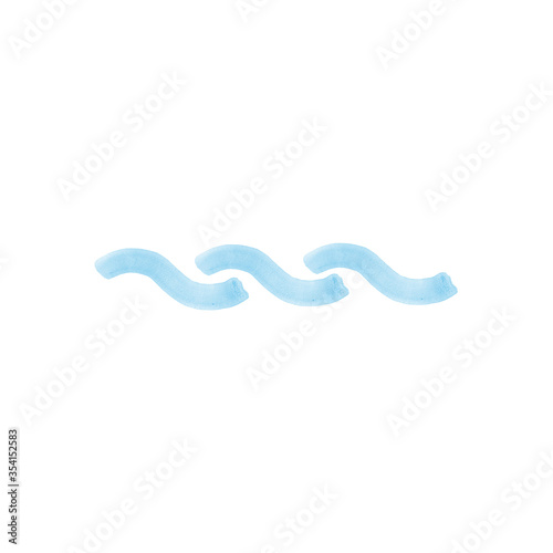 Vector watercolor waves. Bl...