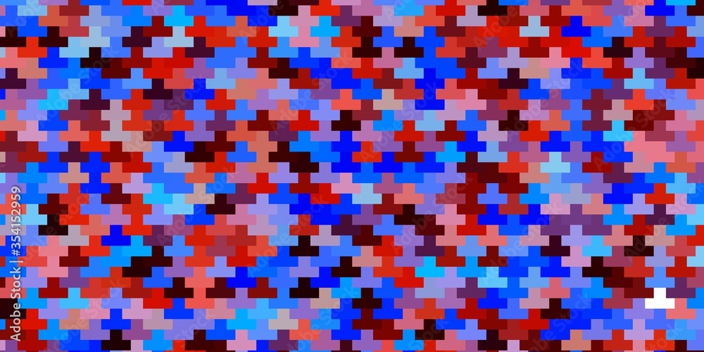 Fototapeta premium Light Blue, Red vector backdrop with rectangles. New abstract illustration with rectangular shapes. Modern template for your landing page.