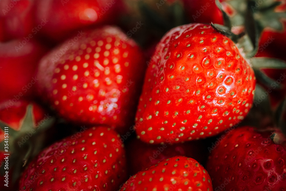 fresh strawberries close up fresh strawberries close up