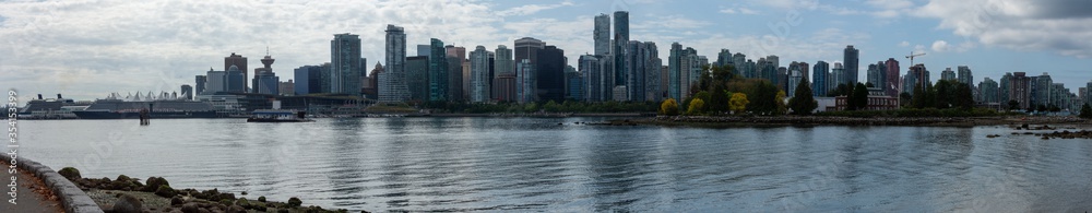 Vancouver, British Columbia, Canada Skyline Cityscape Background