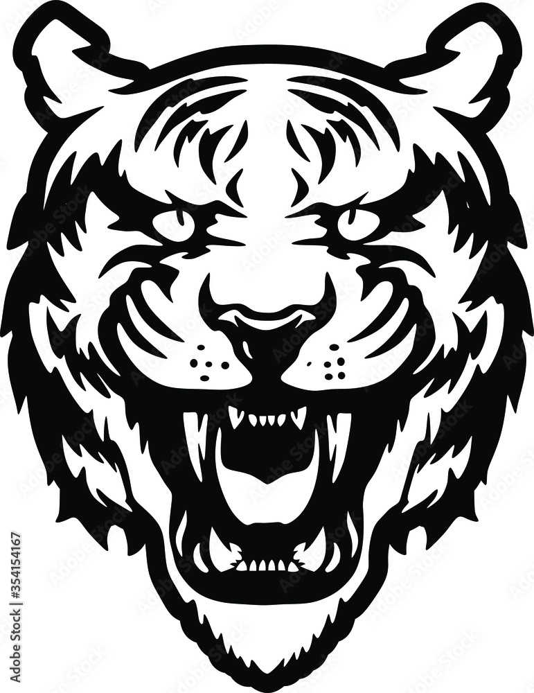 tiger angry head tattoo tiger angry head tattoo