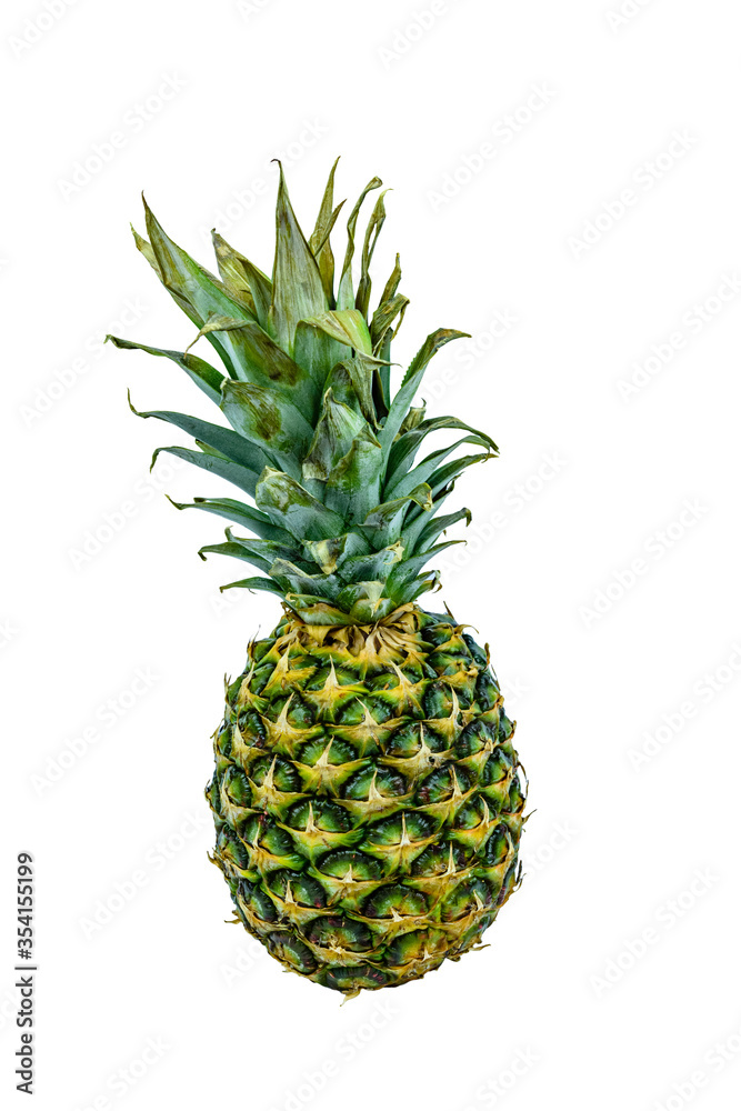Whole ripe pineapple isolated on a white background Whole ripe pineapple isolated on a white background