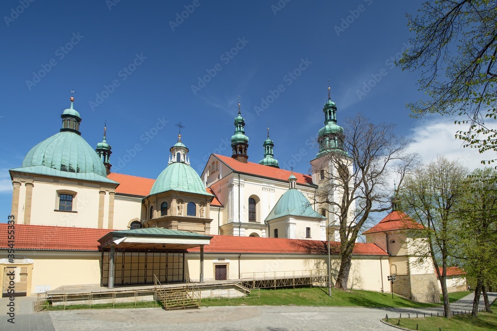 Place  of pilgrimage Kalwaria Zebrzydowska. Basilica of St. Mary. Poland. 