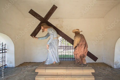 Place  of pilgrimage Kalwaria Zebrzydowska. Chapel of Cyrenius. Poland. 