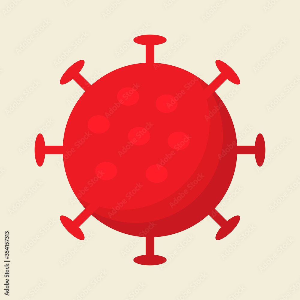 covid-19 coronavirus - cartoon style image covid-19 coronavirus - cartoon style image