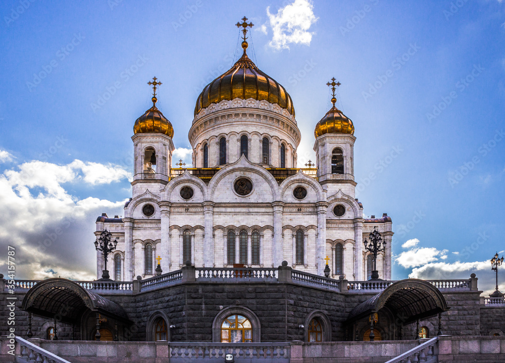 cathedral of christ the savior in Moskow, Russia