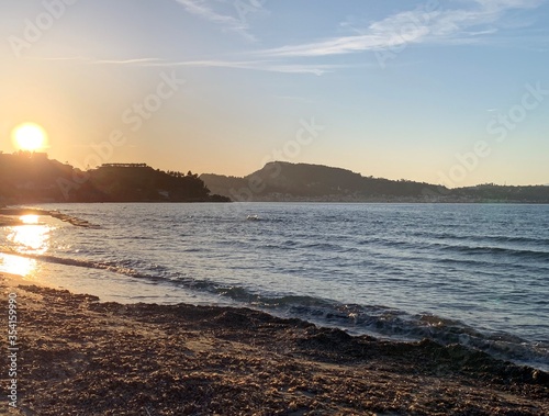 sunset on the beach