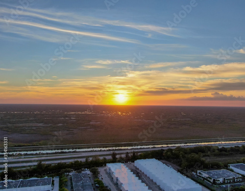 South Florida Aerial Sunset Photography