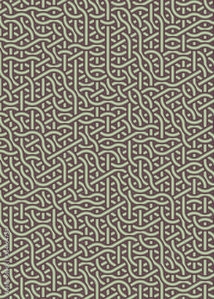 Colour Hexagon Tile Connection art background design illustration