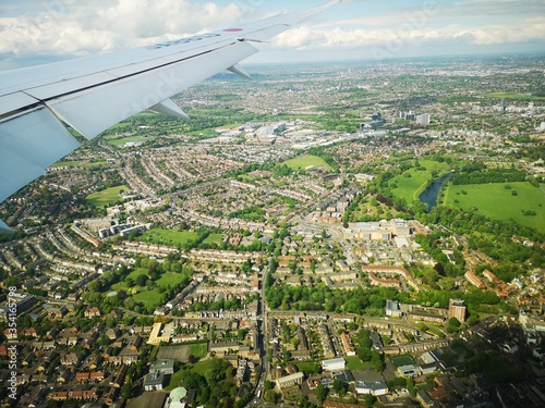aerial view of paris