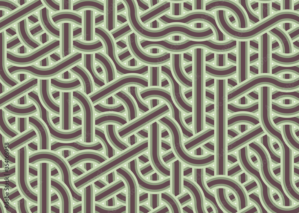 Fototapeta premium Colour Hexagon Tile Connection art background design illustration