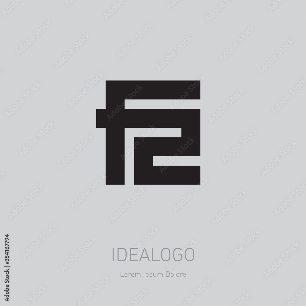 F2 - Vector design element or icon. F and 2 - logo. Monogram or logotype. F2 - Vector design element or icon. F and 2 - logo. Monogram or logotype.