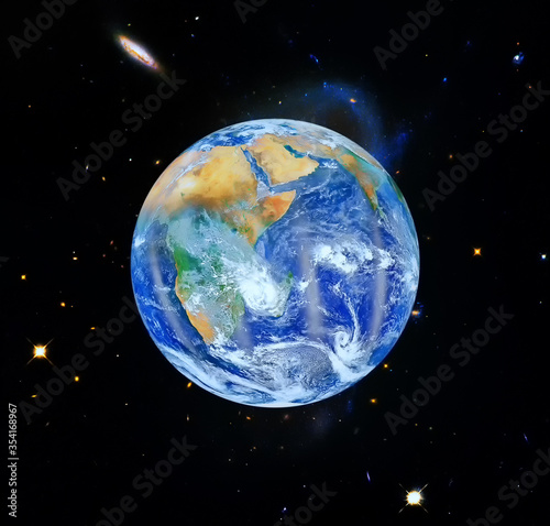 Fototapeta Naklejka Na Ścianę i Meble -  Dramatic view, earth. The elements of this image furnished by NASA.