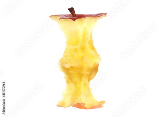 Bilde på lerret Red apple eaten down to the core