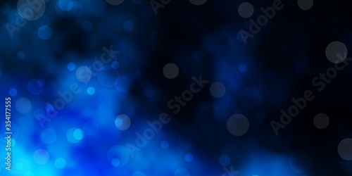 Light BLUE vector template with circles. Abstract colorful disks on simple gradient background. Pattern for websites.