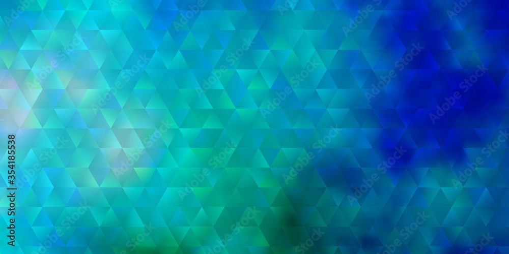 Light Blue, Green vector background with triangles. Light Blue, Green vector background with triangles.