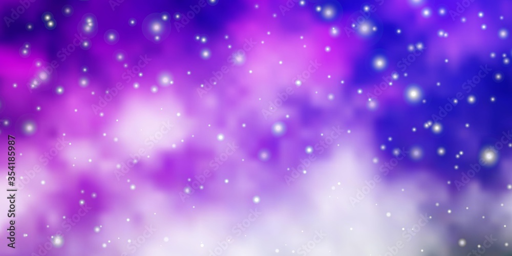 Fototapeta premium Light Pink, Green vector texture with beautiful stars. Decorative illustration with stars on abstract template. Pattern for websites, landing pages.
