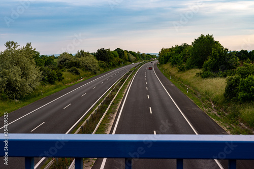 M7 highway in Hungary, Europe near Siofok