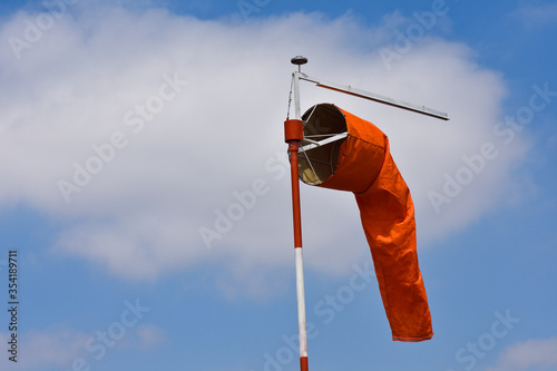 Bright Orange Airport Wind Indication Sock, Pretoria, South Africa photo